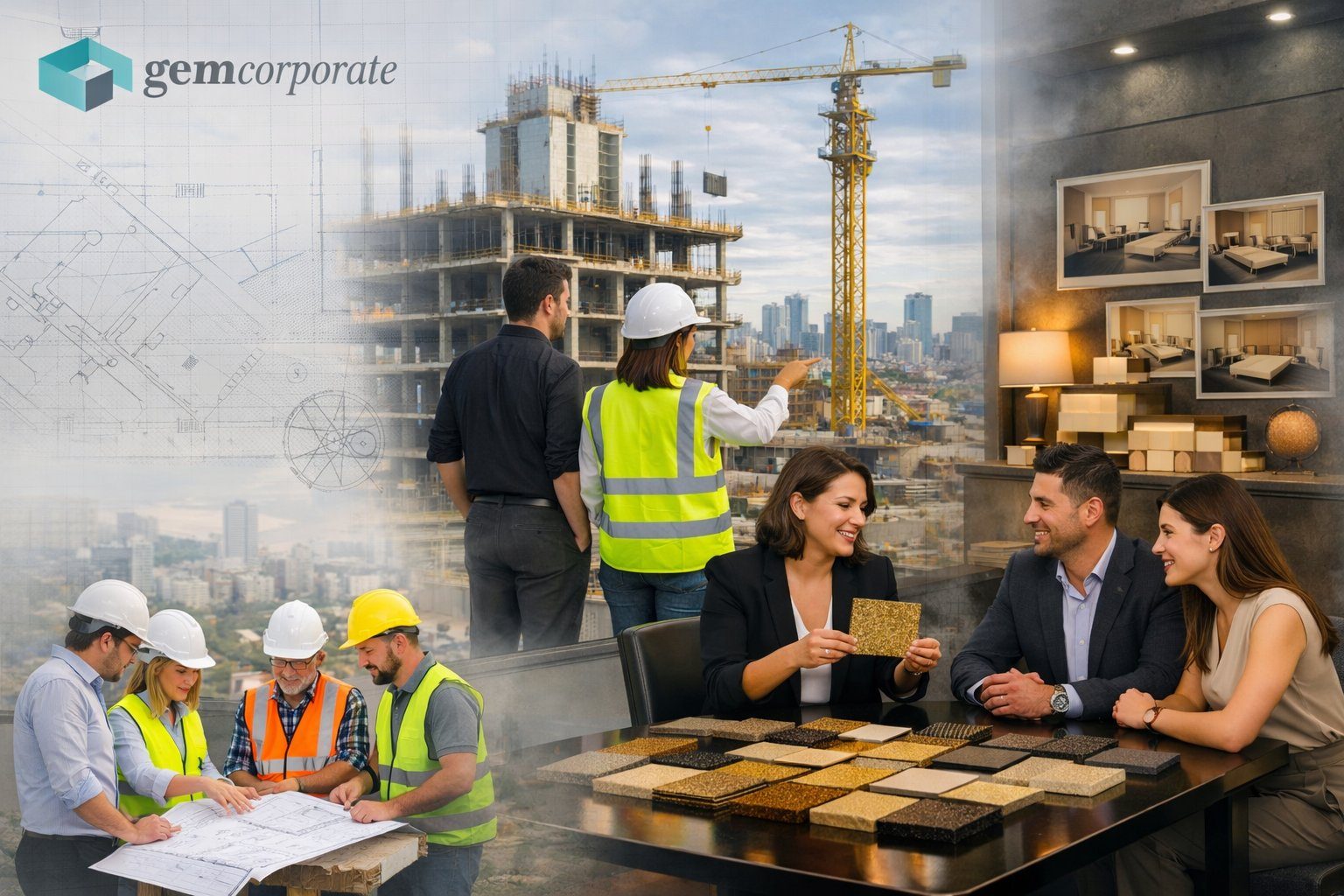 GEM Corporate construction and architecture team