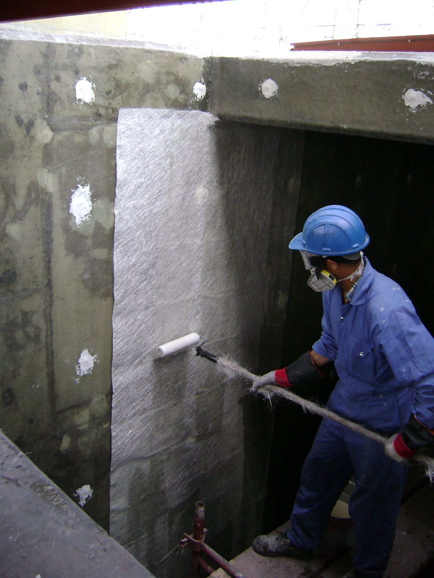 Protective coating application on Qatar infrastructure project