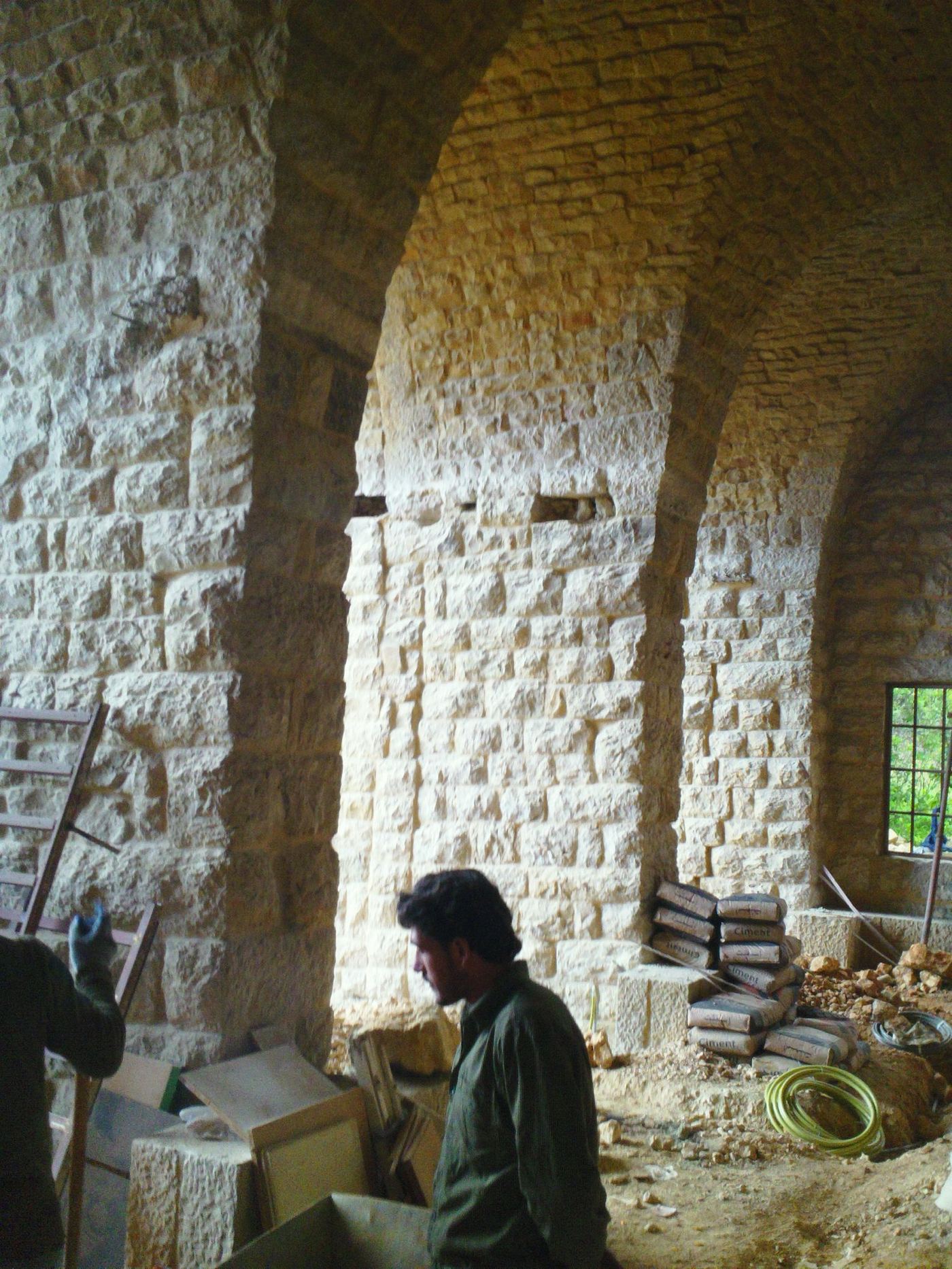 Stone vault restoration in heritage building — GEM Corporate Lebanon
